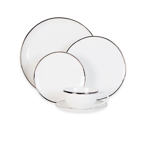 Olivia Oliver™ Harper Organic Shape Platinum 5-Piece Place Setting